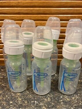 Dr. Brown's Clear Baby Bottles with Green Vent - Pack